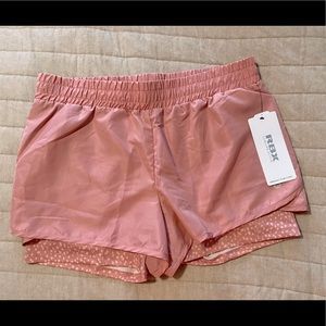 RBX Active Pink Polka Dot Shorts - Size M
